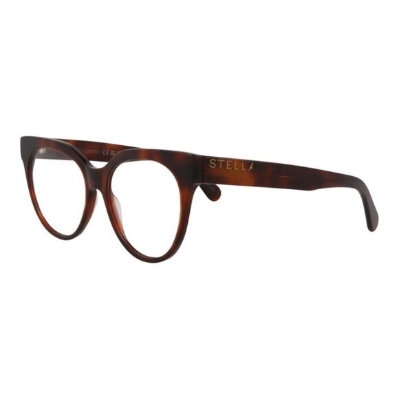 Stella McCartney Womens Cat Eye Havana Havana Transparent Fashion Designer - Picture 1 of 4